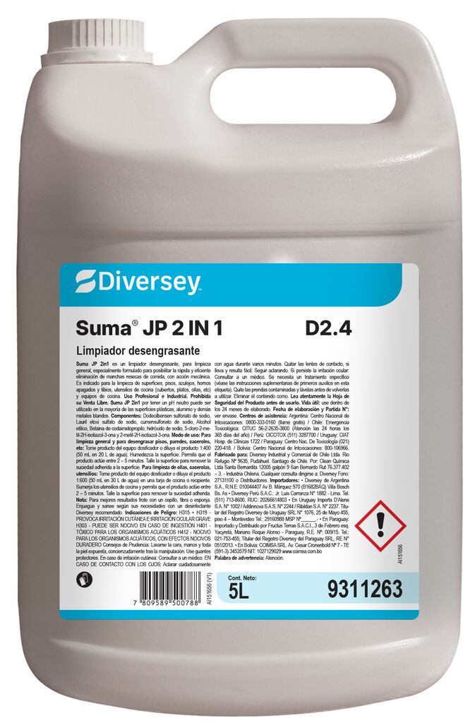 SUMA JP 2in1 4x5L - Limpiador desengrasante